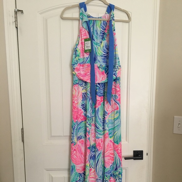Lilly Pulitzer Martina Maxi Dress L - Picture 6 of 9